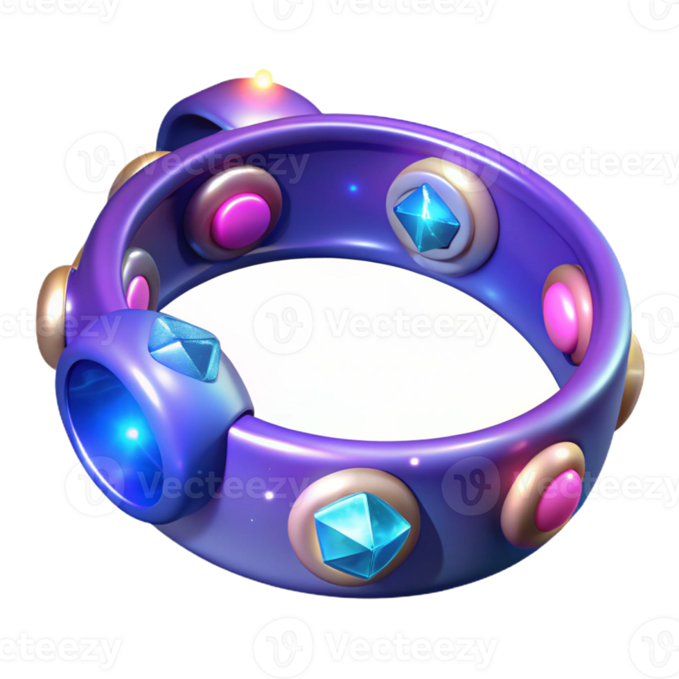 elegant classic 3D Render Magical Gemstone Bracelet 4K png