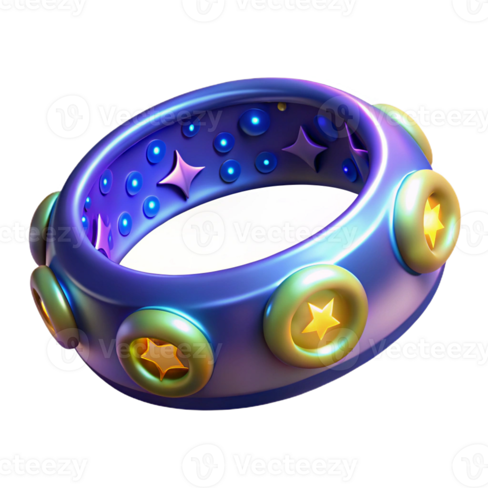 elegant abstract 3D Render of a Starry Ring exclusive png
