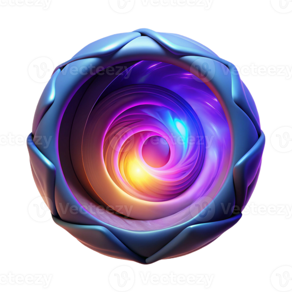 magnificent abstract Abstract 3D Render of Swirling Nebula original png