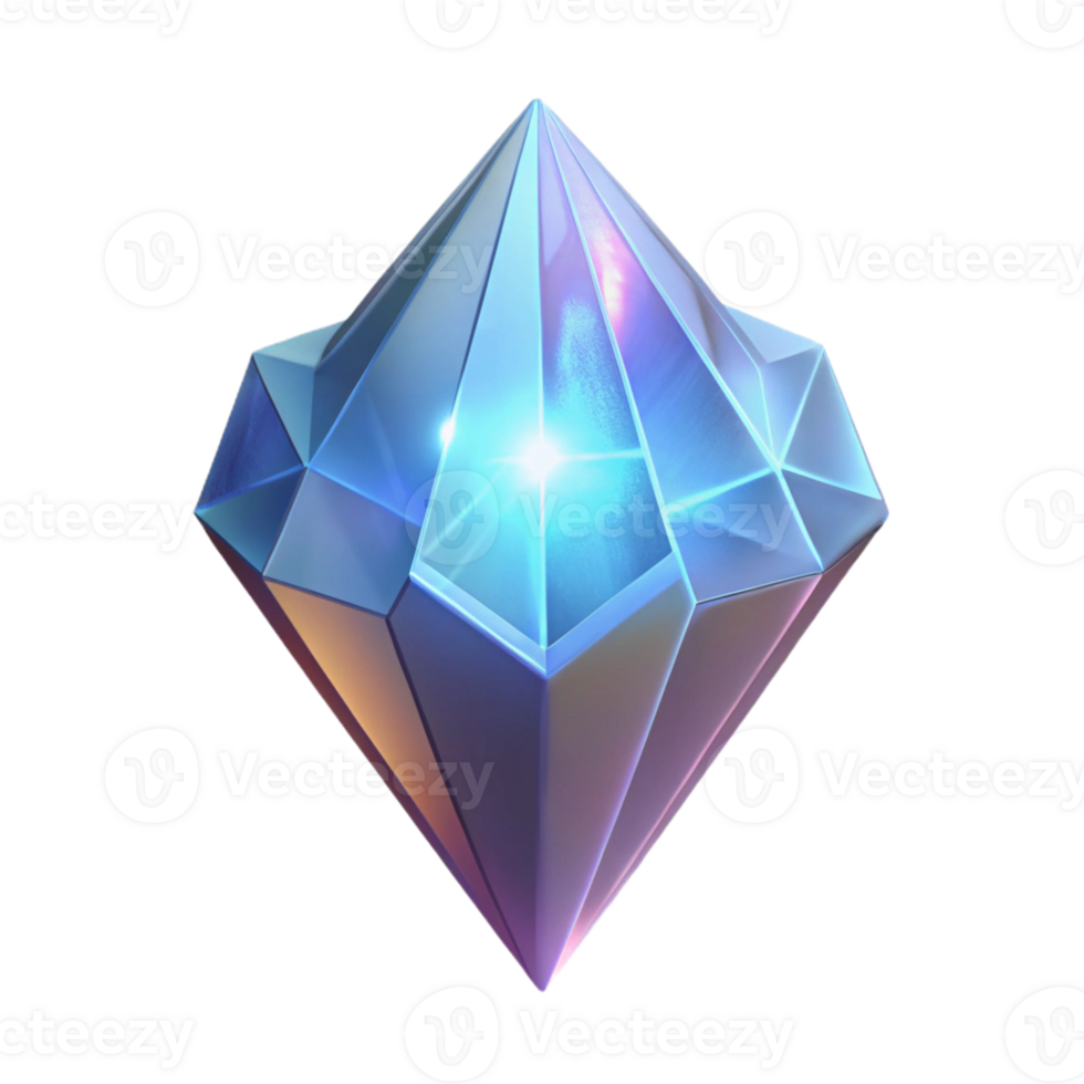 wonderful artistic Luminous Gem 3D Render professional png