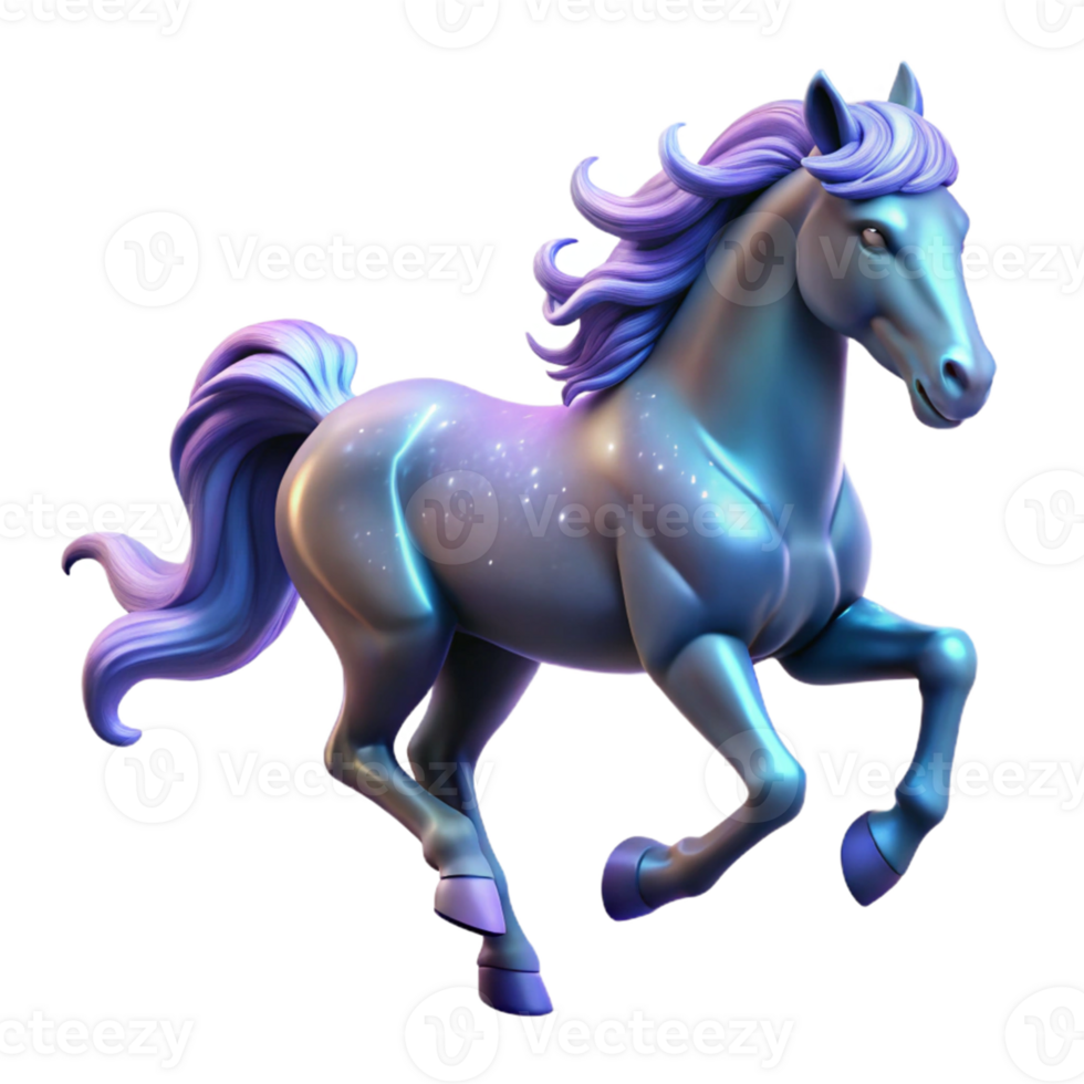 wonderful rustic 3D Render of a Magical Unicorn exclusive png
