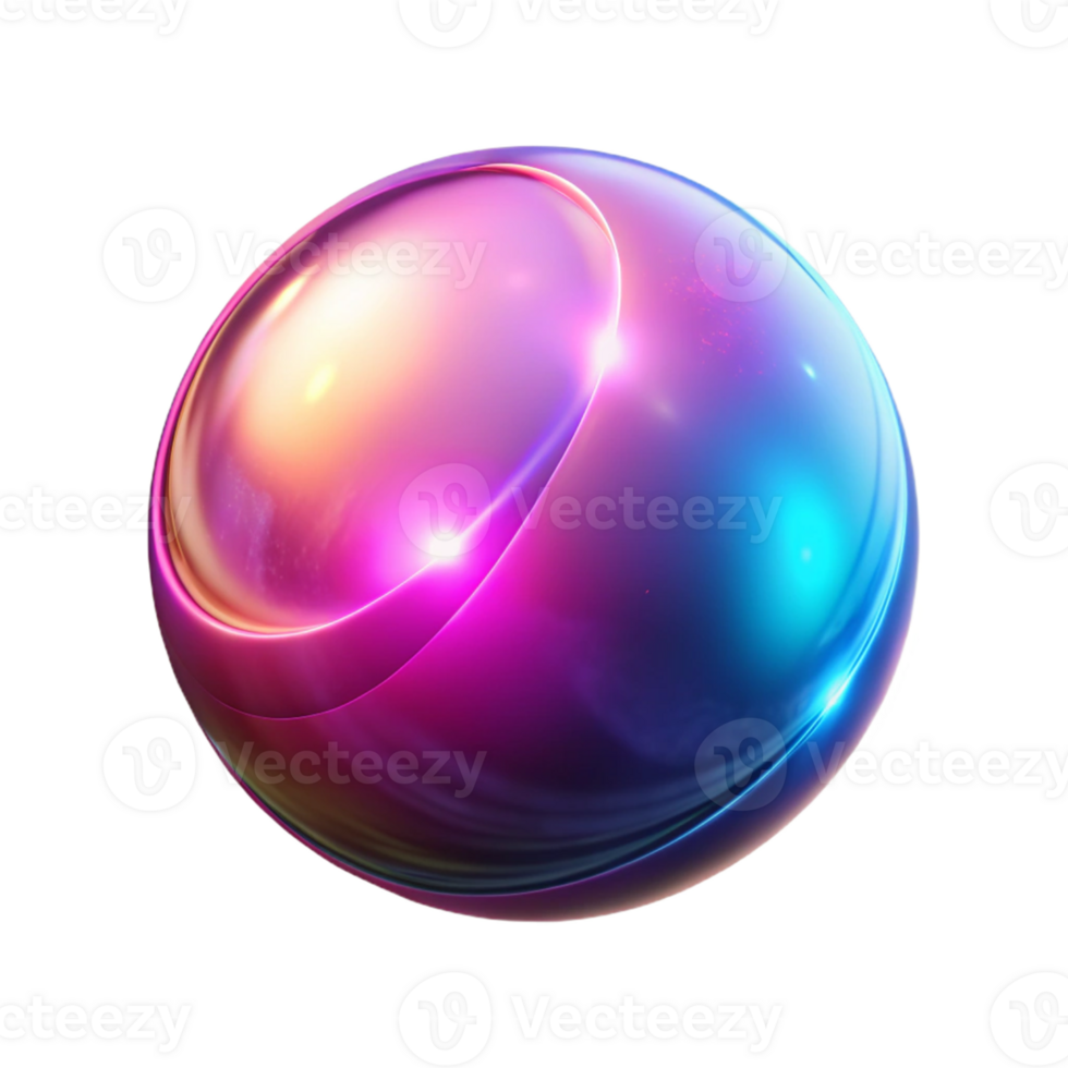 wonderful minimalist Abstract 3D Sphere Background Pink Blue Glow high quality png