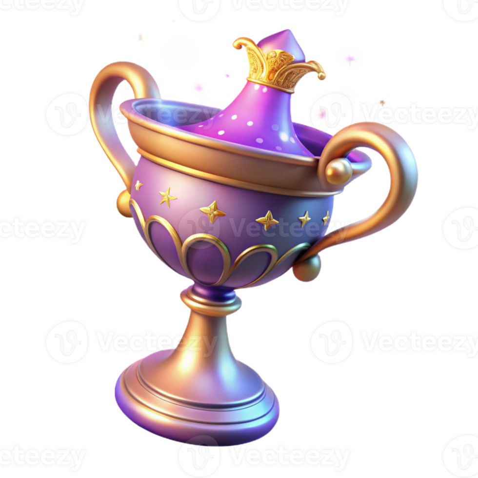 wonderful creative Enchanted Goblet 3D Render authentic png