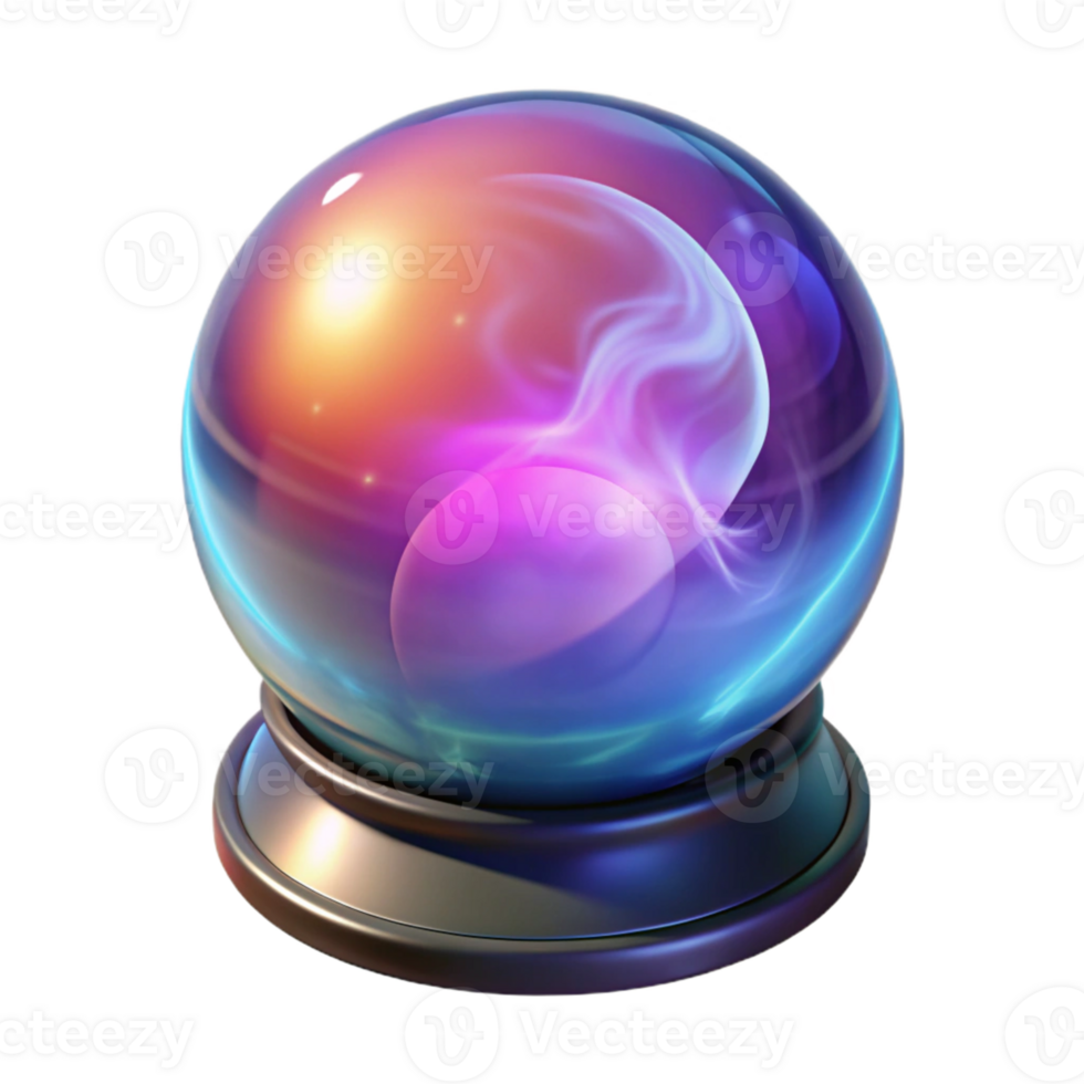 wonderful vintage Mystic Crystal Ball 3D Render high quality png