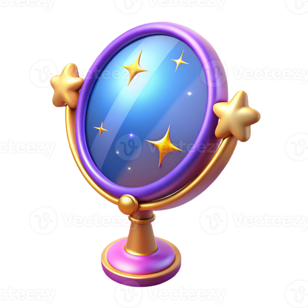 extraordinary minimalist Enchanted 3D Mirror Illustration exclusive png