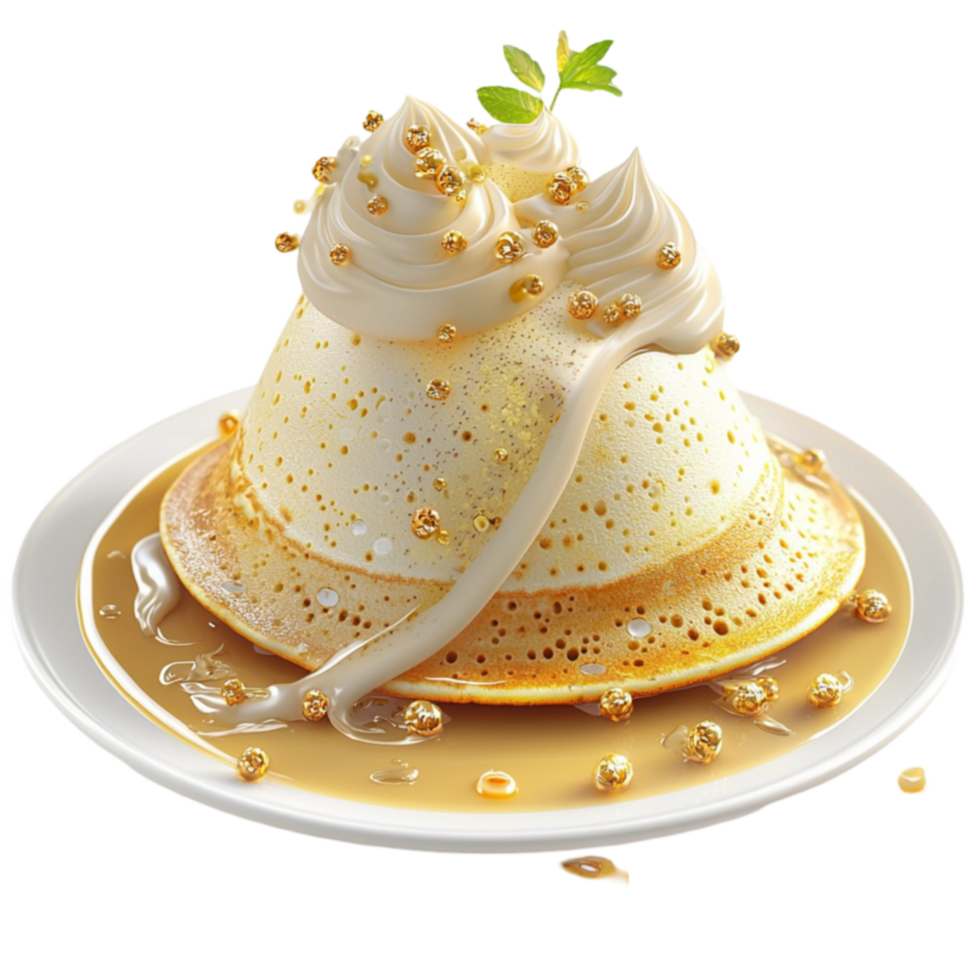 Pancakes symbolizing fluffy breakfast sweet syrup and morning indulgence png