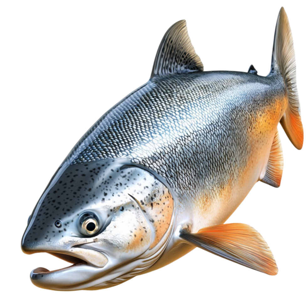 Silver fish with glistening scales symbolizing marine life ness and culinary delight png