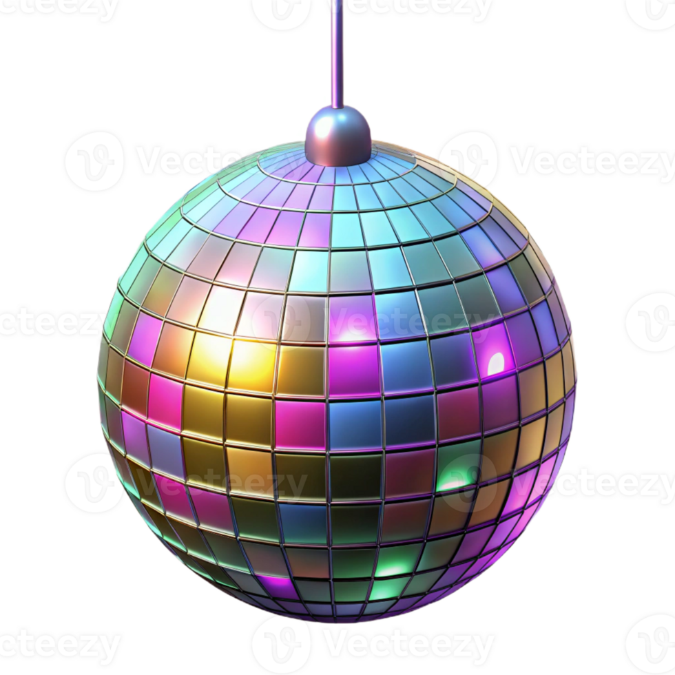 dramatic traditional Disco Ball 3D Render genuine png