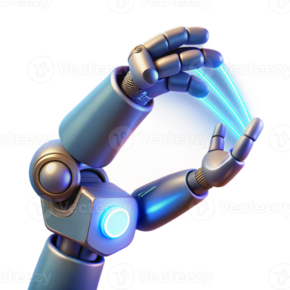 extraordinary rustic 3D Robot Arm Illustration, Futuristic Technology 4K png