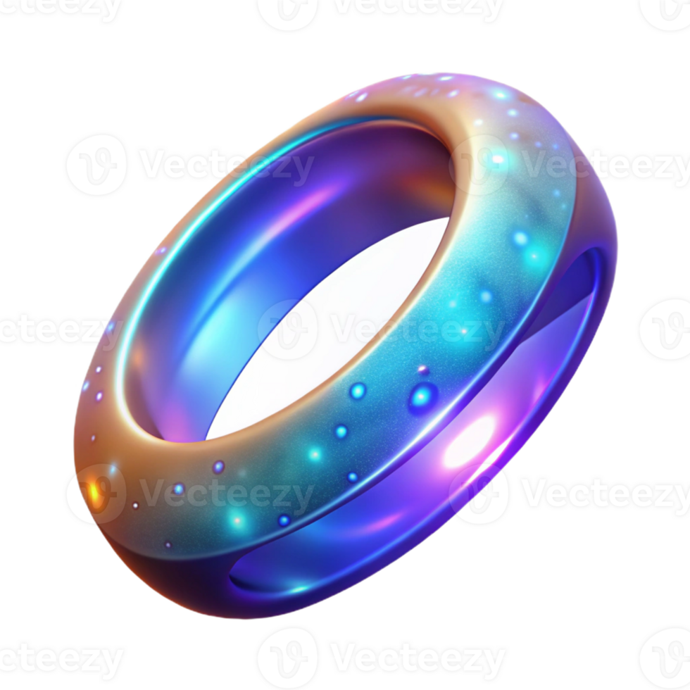 magnificent classic Glowing 3D Ring Abstract Background high quality png