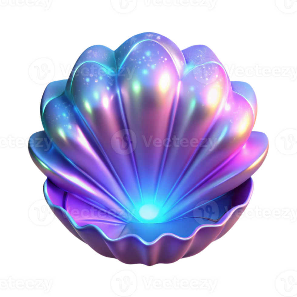 extraordinary rustic Iridescent 3D Clam Shell Abstract Background high resolution png