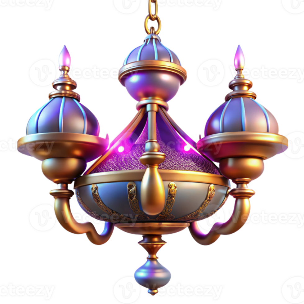 vibrant classic 3D Render Elegant Chandelier original png