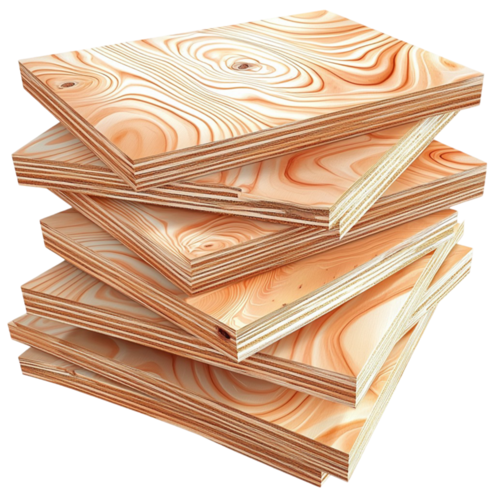 Neatly stacked wooden planks with a natural grain pattern and a smooth polished surface png
