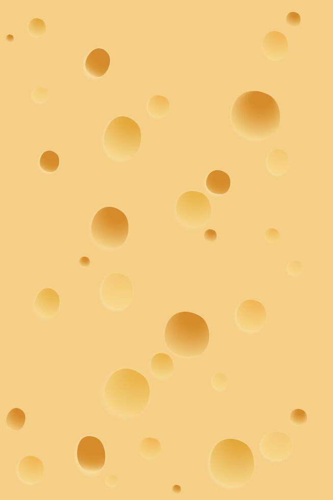 Swiss cheese cross section texture vertical background graphic illustration. vector