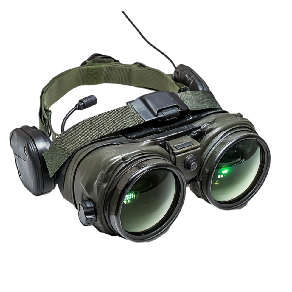 Goggles with Green Lights png