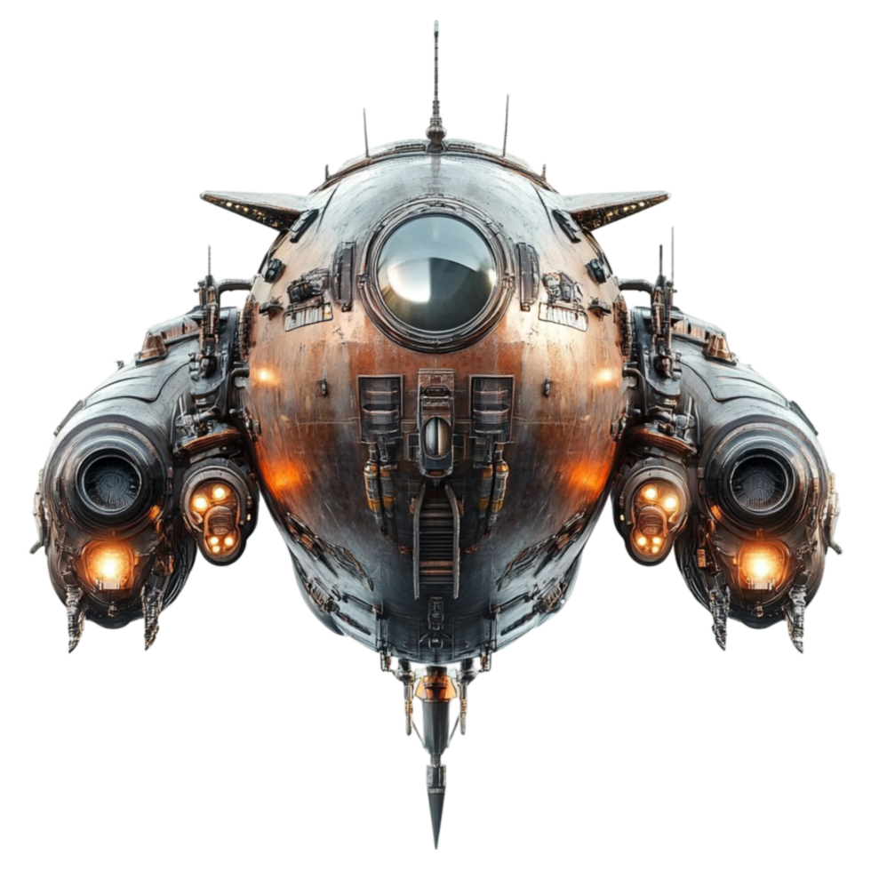 Space Ship with Large Engine png