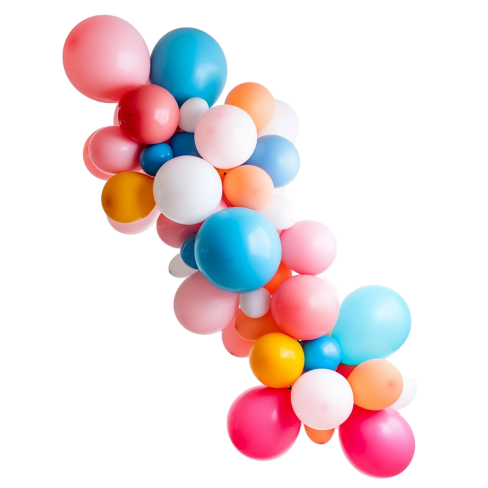 Balloon Garland on Transparent Background png