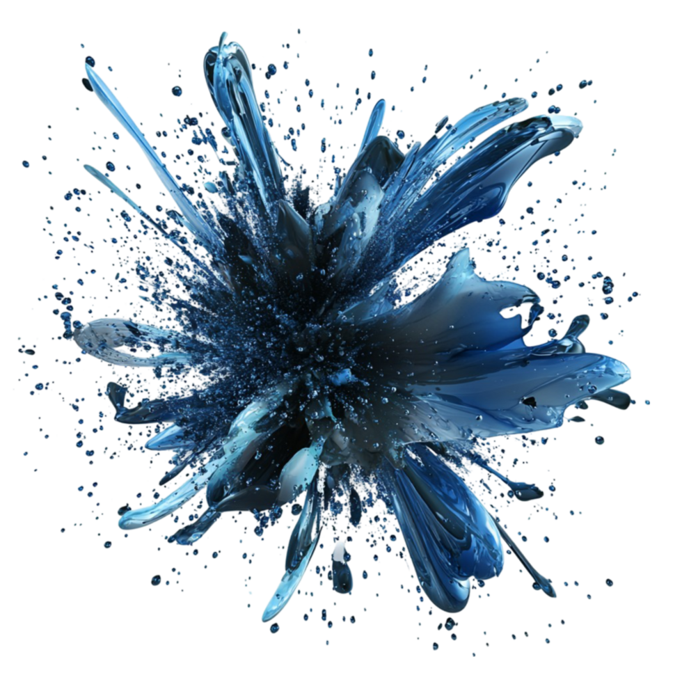 Bursting Blue Constellations Shining png