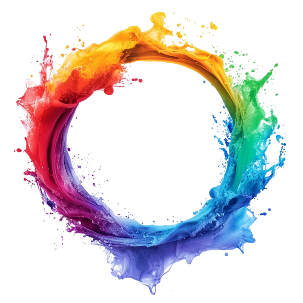 Colorful Paint Splash png