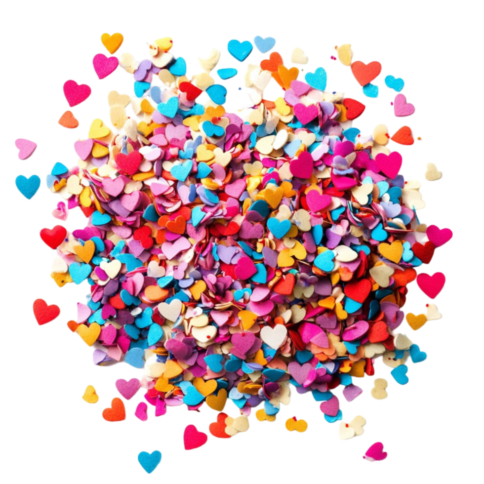 Colorful Confetti Scattered png