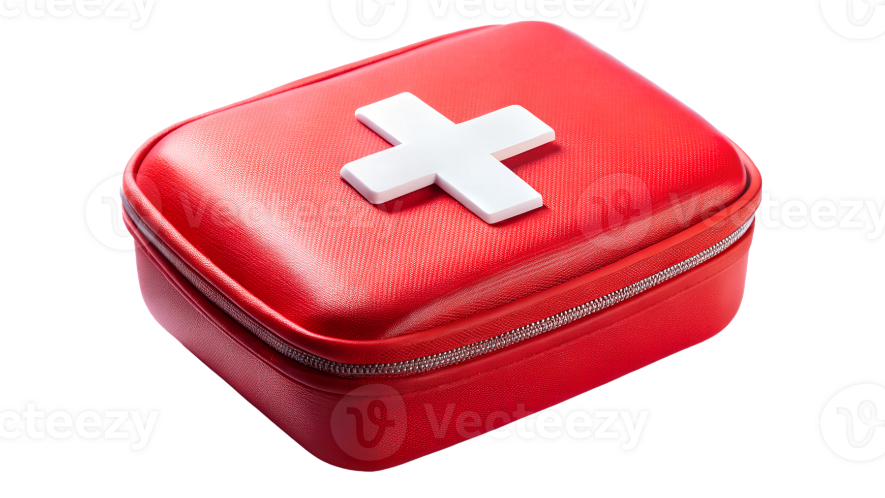 Highly Detail Red First Aid Box Isolated On Transparent Background png