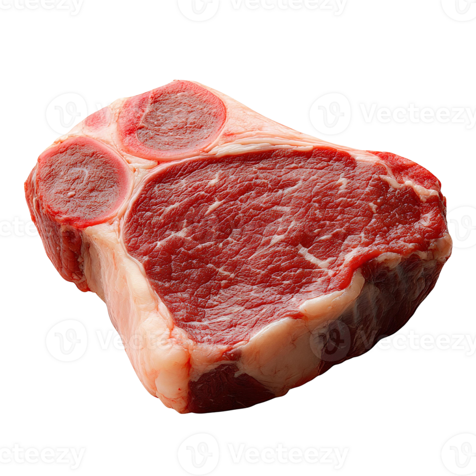 Raw beef steak isolated Rustic Wooden Cutting Board with Oyster Mushrooms Isolated on Transparent Background png
