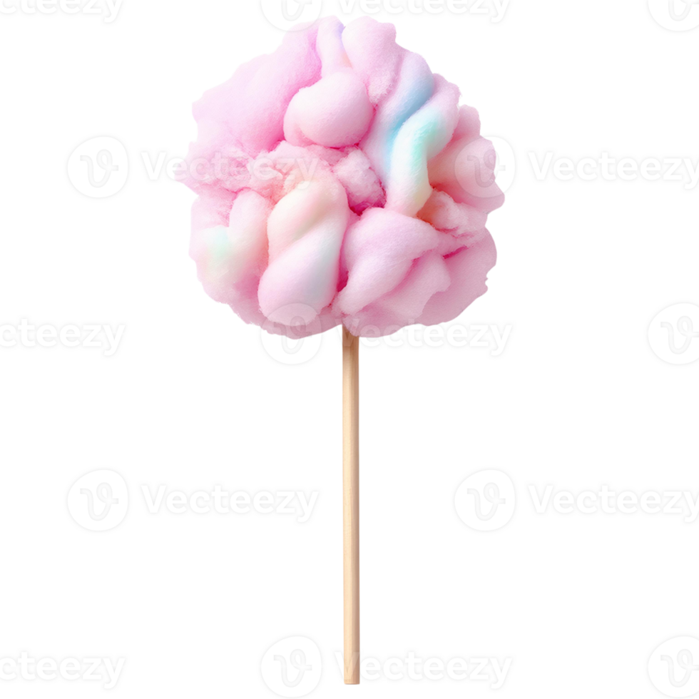 Pink cotton candy on stick Fresh Green Grapes in Wicker Basket on Transparent Background png