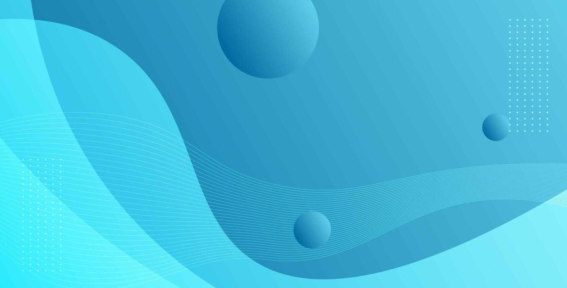 modern blue liquid color with simple wave fluid shape geometric decorative background. eps10 vector