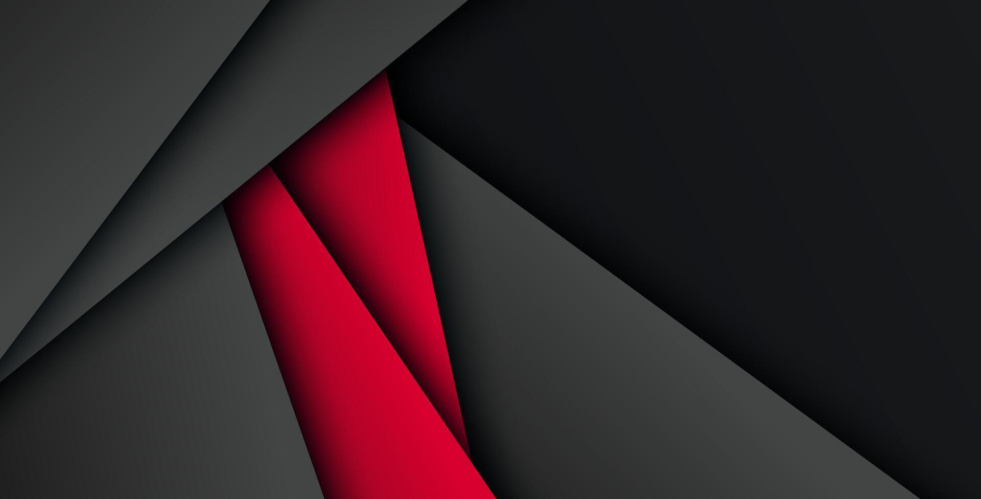 Red background overlap dimension gray illustration message board for text and message design modern website. vector
