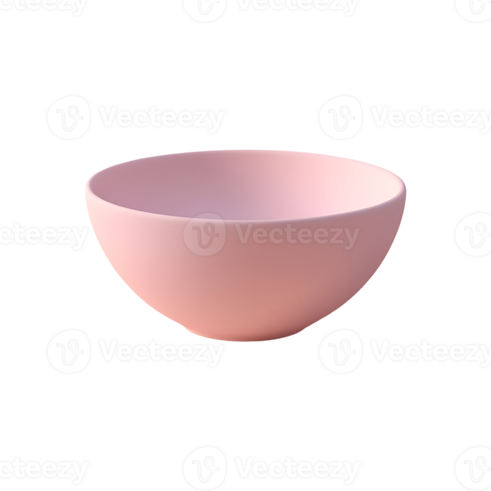 A pink bowl on a transparent background png