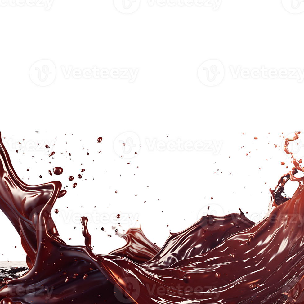 Chocolate liquid splashing png
