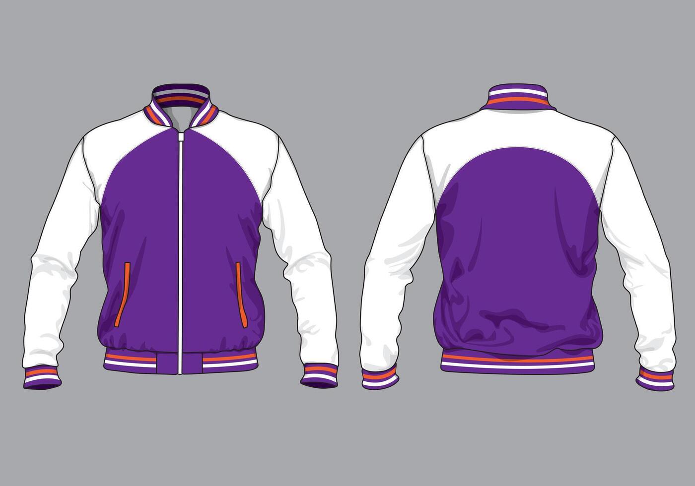 Vintage University jacket design template vector