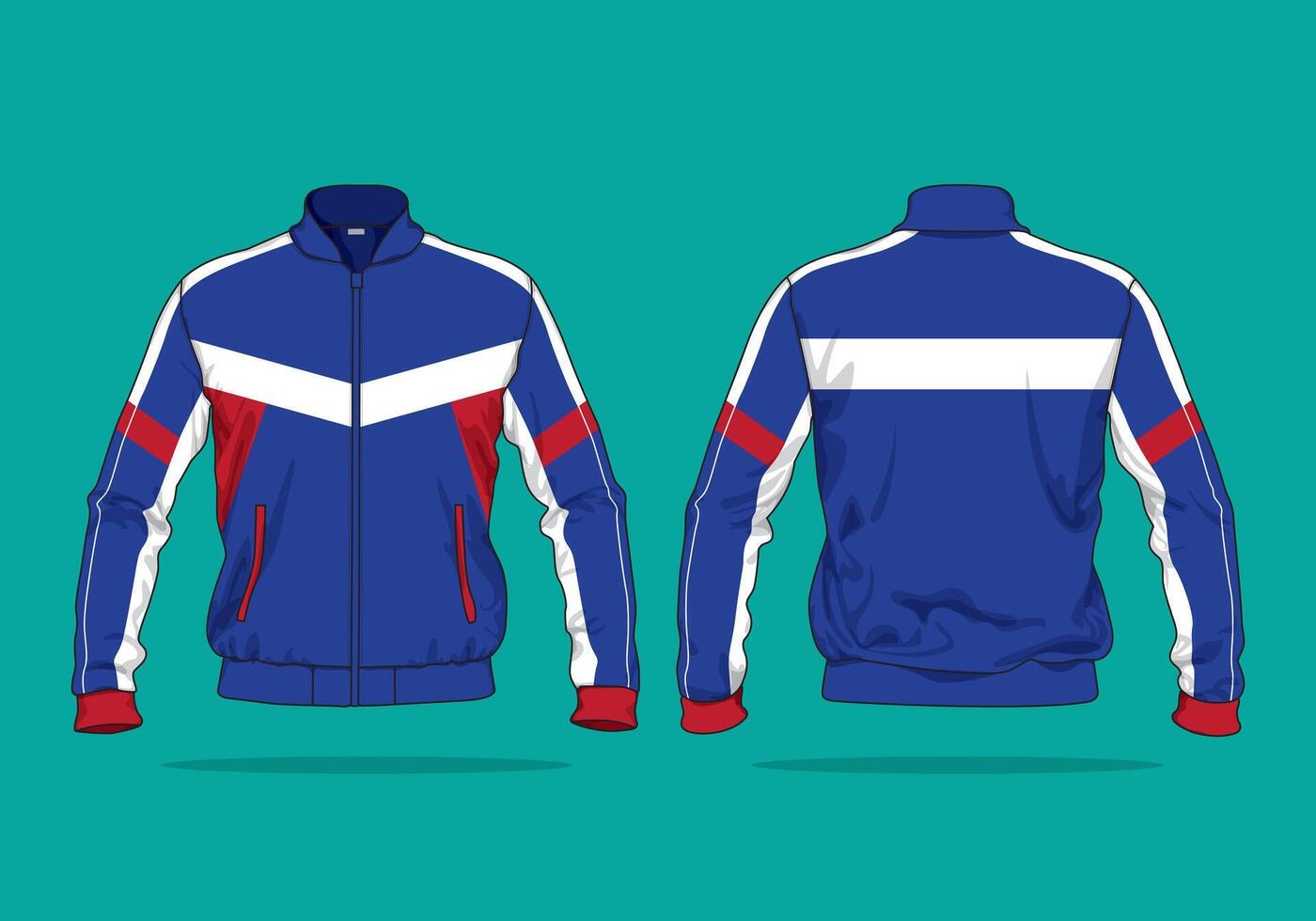 Sports Jacket Apparel design template vector