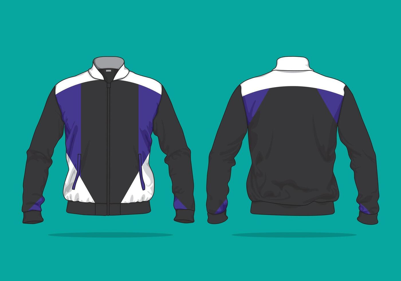 Jacket clothing design template apparel for men vector