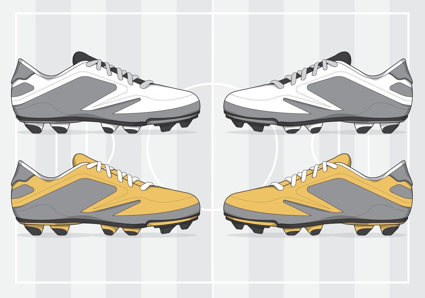 Men's football soccer shoes design vector