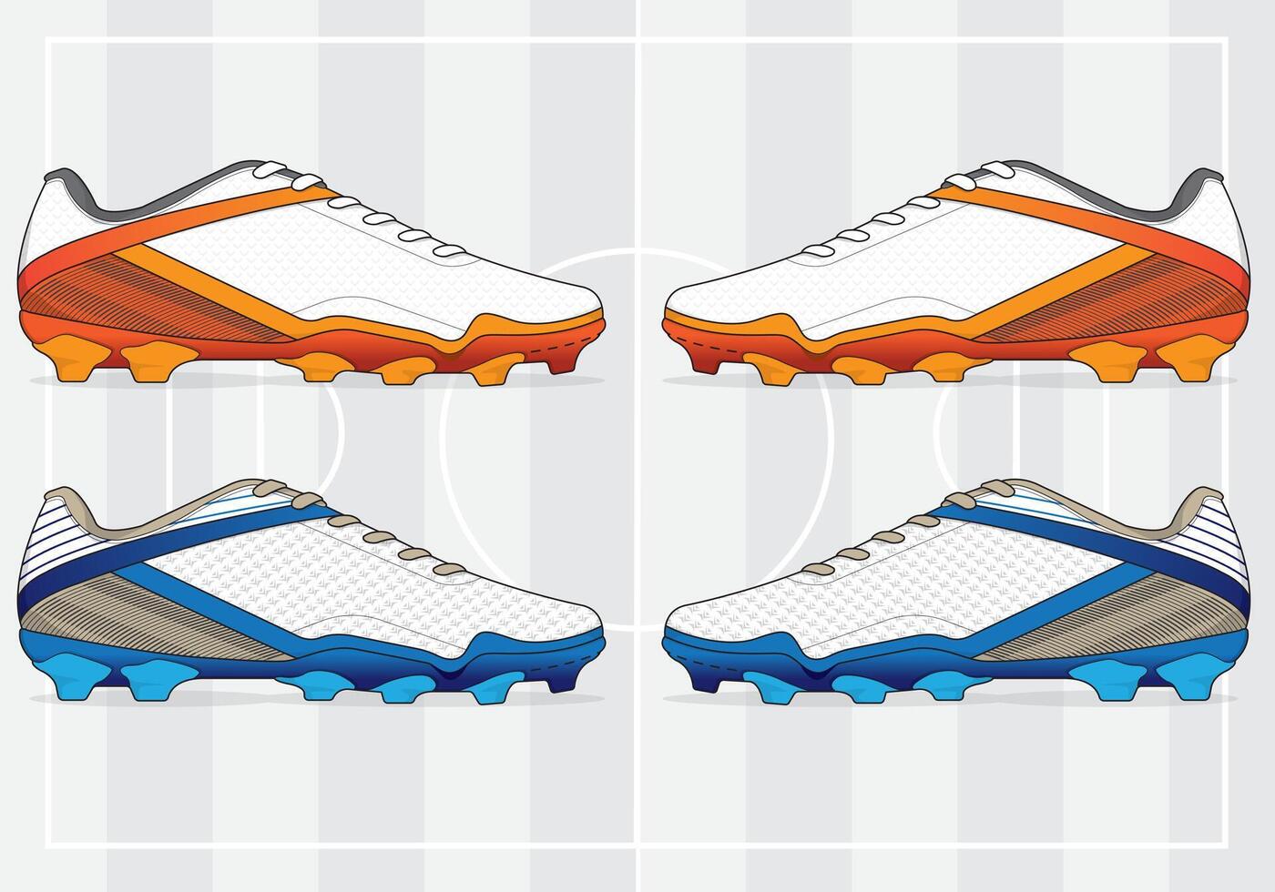Modern design of soccer shoes for team uniform vector