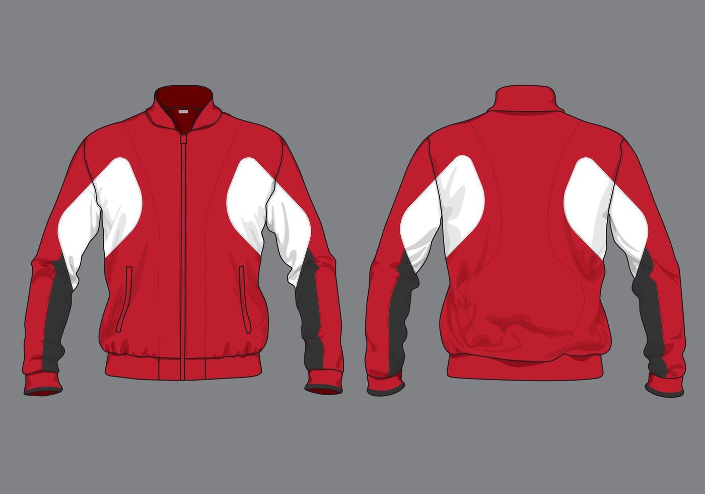 Team jacket design apparel uniform clothing vector