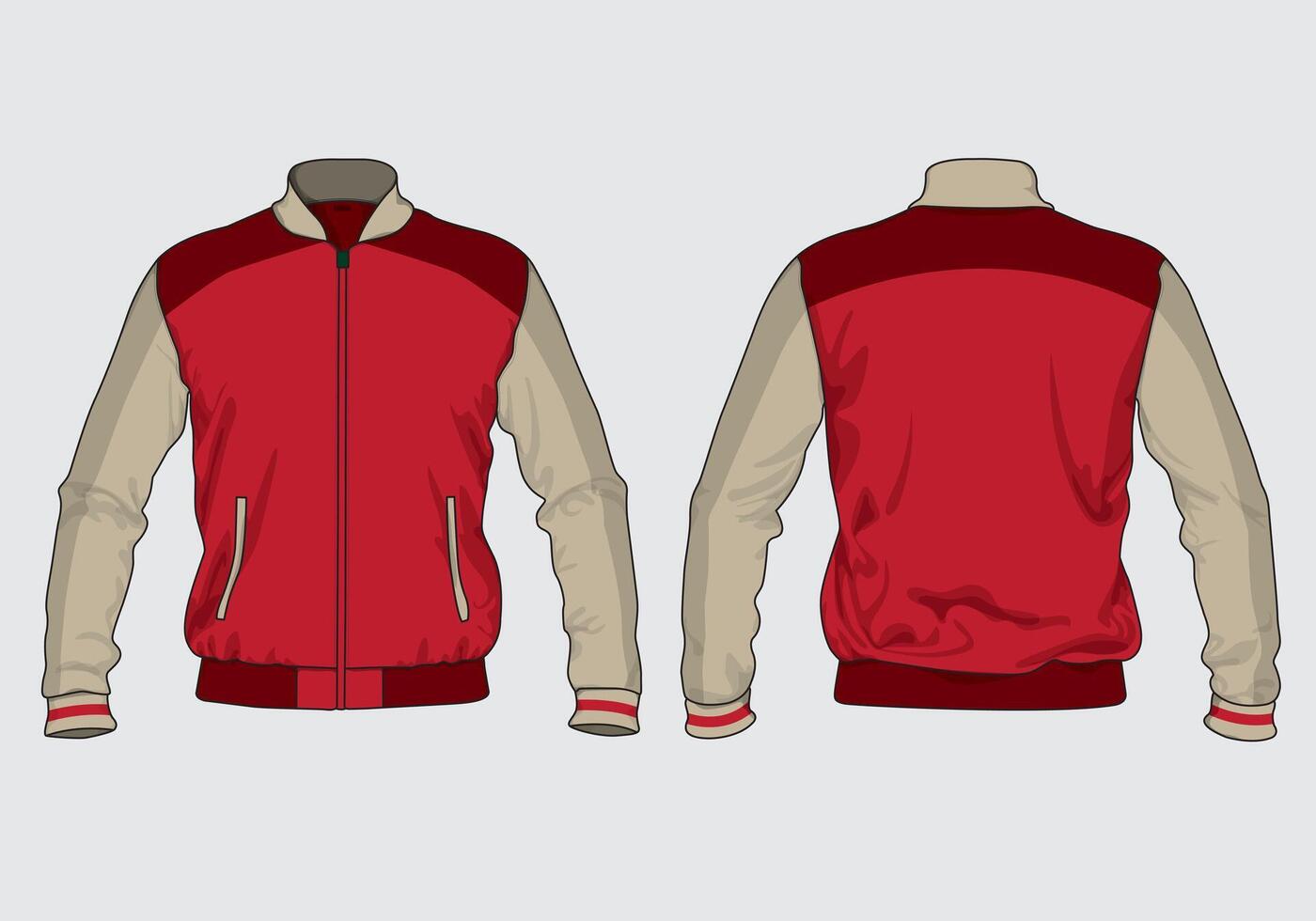 Varsity Jacket Apparel template design uniform vector