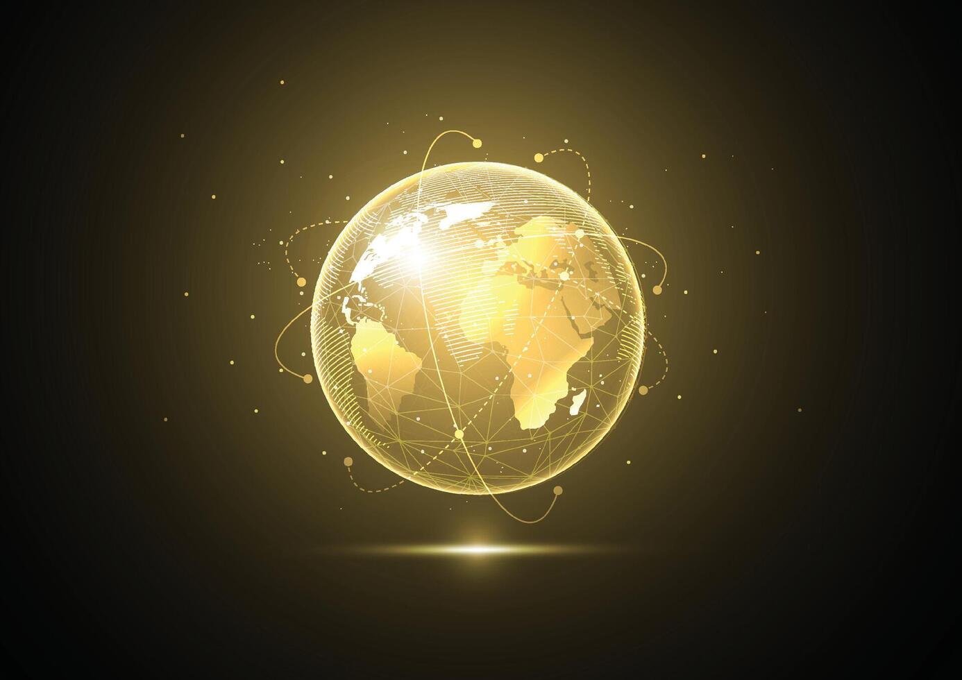 Abstract global network connection vector