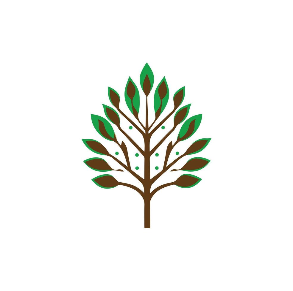 Creative abstract tree logo vector
