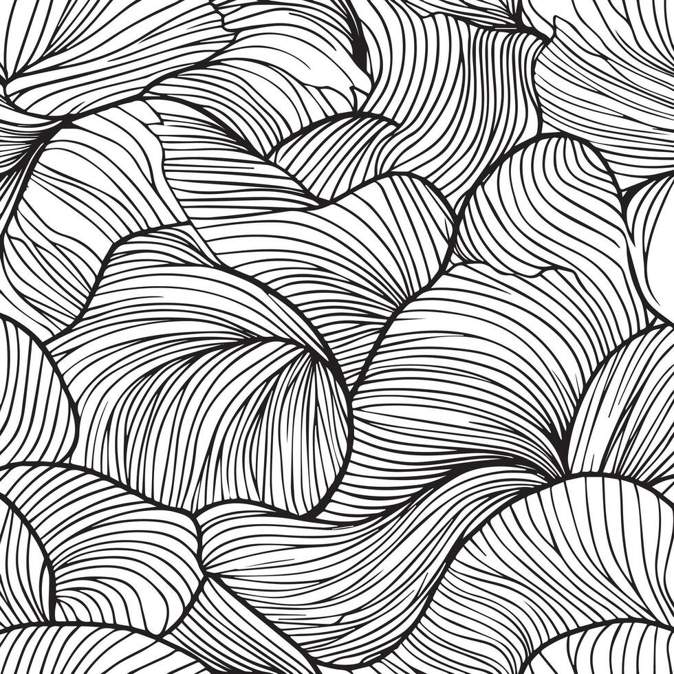 abstract wavy lines pattern vector