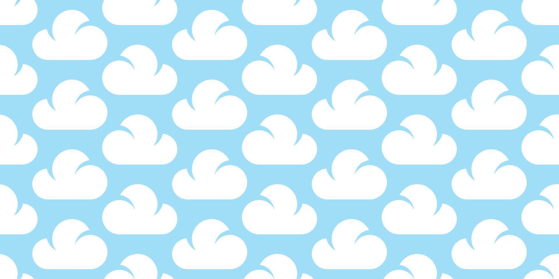 cloud seamless pattern sky cartoon doodle carf isolated tile background repeat wallpaper gift wrapping paper illustration design vector