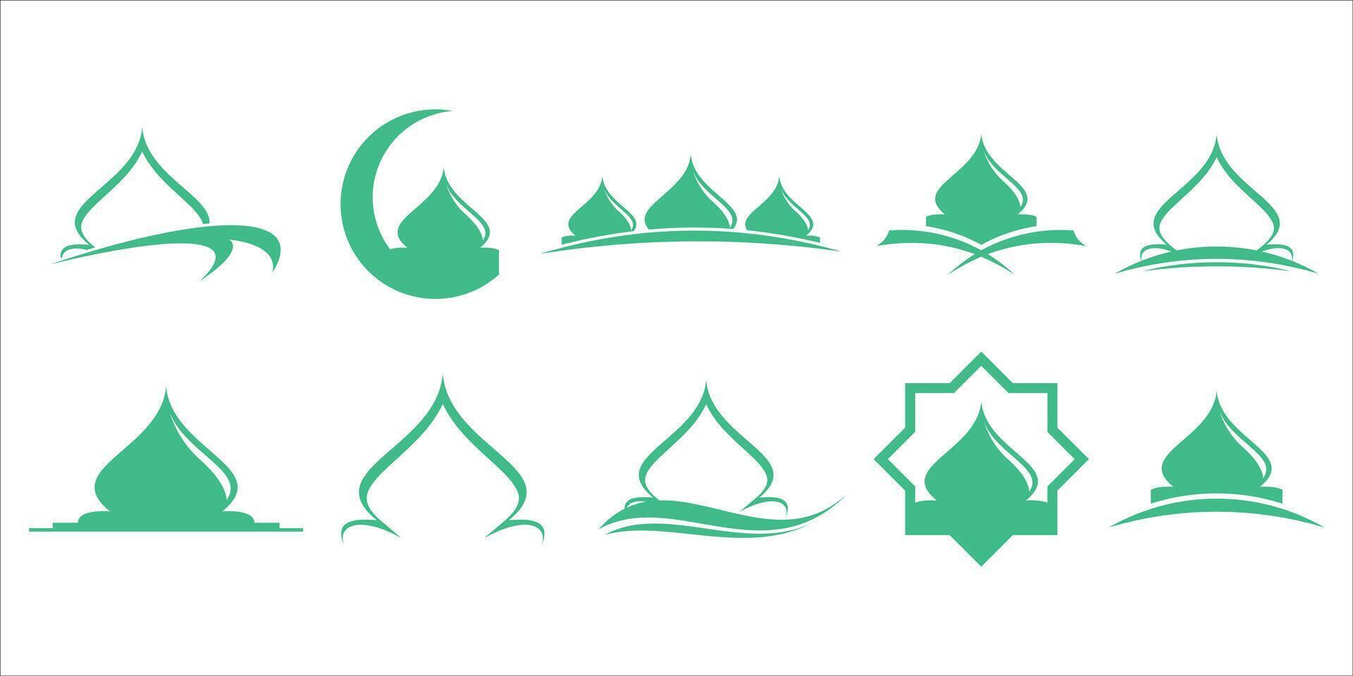 Islamic Mosque Logo Illustration vector