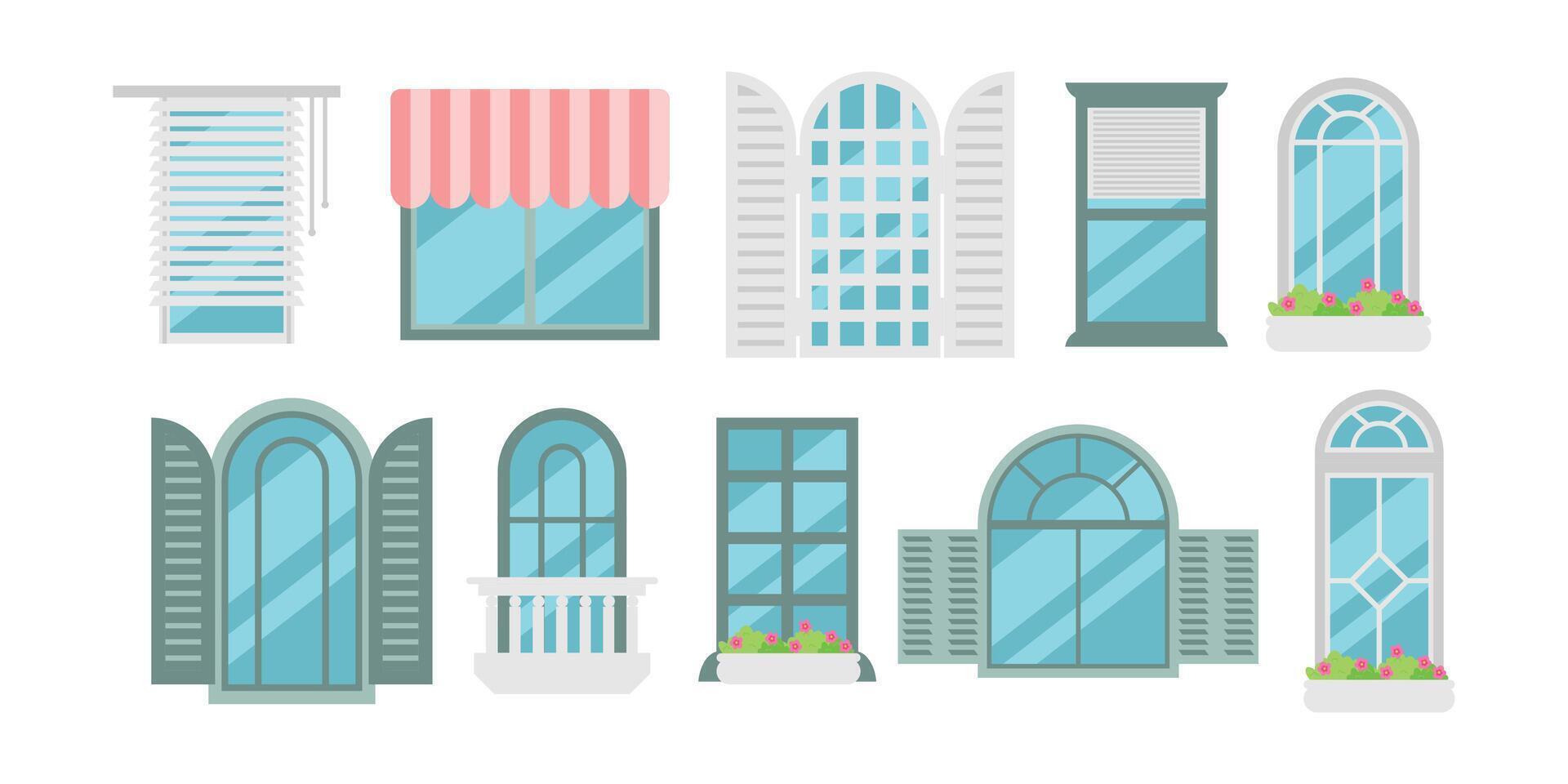 Flat Window Illustration vector
