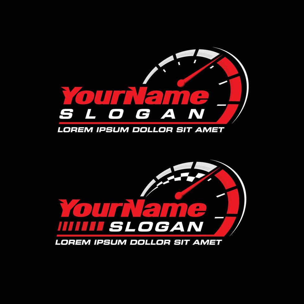 logo for speed race automotive vector