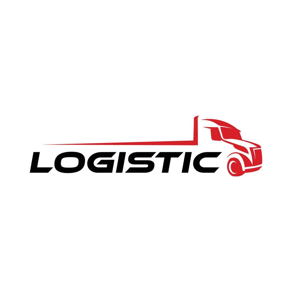 Logistic delivery, express fast shipping logo design template. simple logo for expedition. this logo is simple and easy to read vector