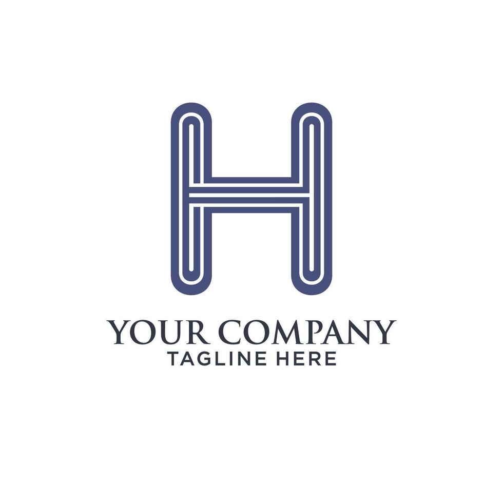 Letter H Logo idea concept. Letter H Logo idea moden and simple vector