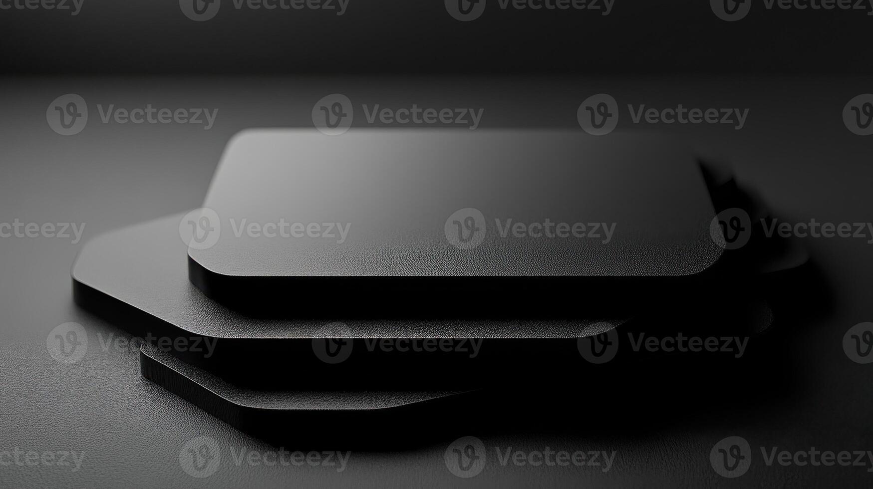 A black square with a black background photo