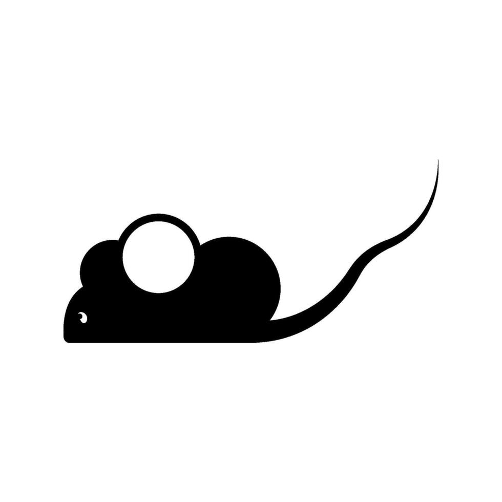 mouse illustration shadow vector