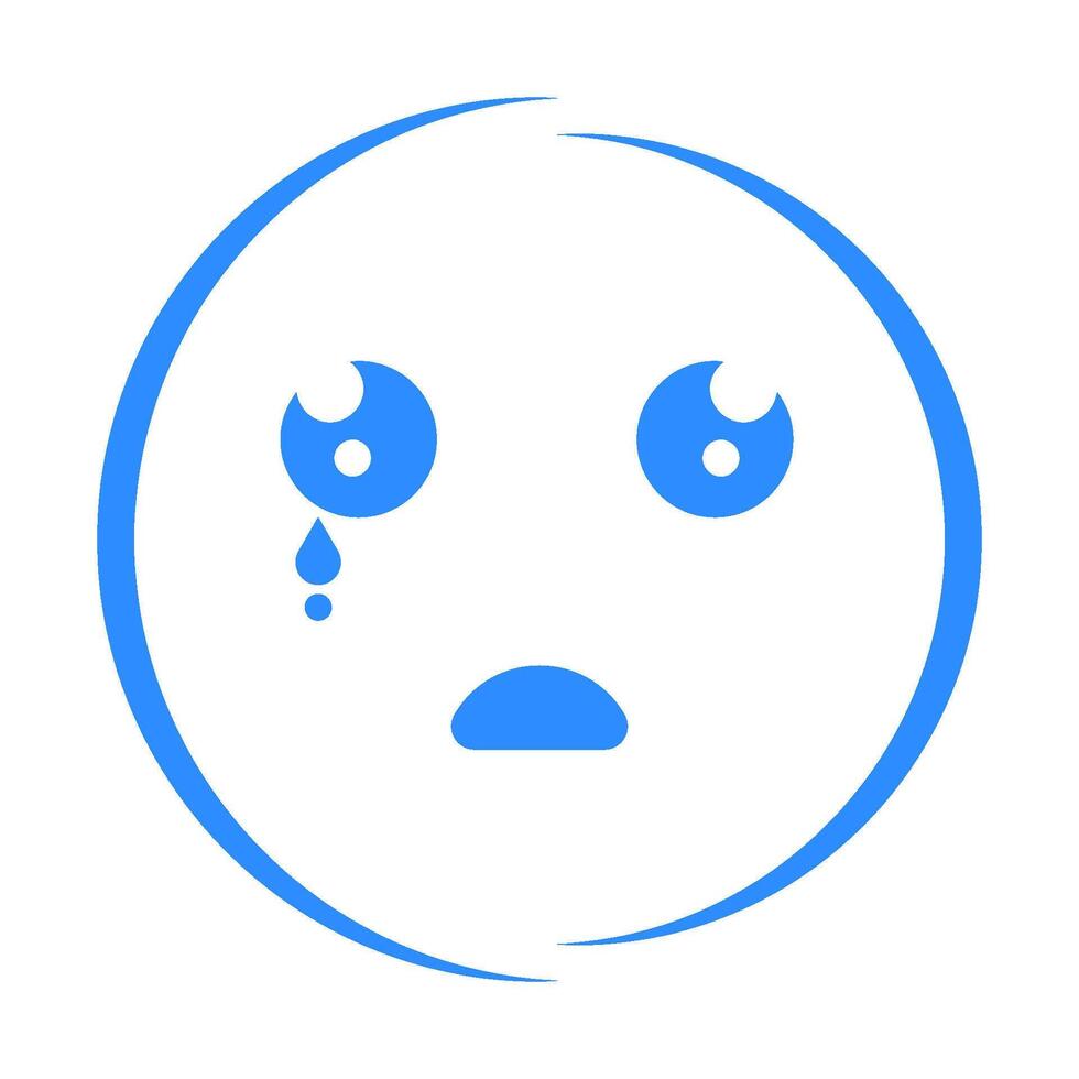 shock emoji logo illustration vector